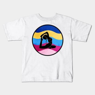 Yoga woman Kids T-Shirt